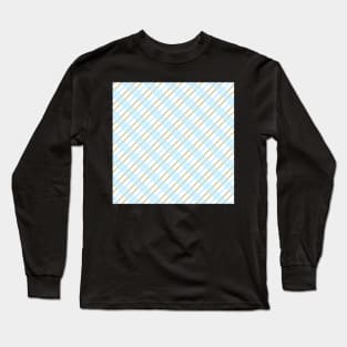 blue,green mixed check Long Sleeve T-Shirt